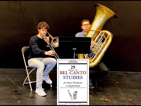 GIONANIDIS: 29 Bel Canto Studies for tuba | ✥No.20✥ | Angelos Kritikos, Tbn. Vikentios Gionanidis,Tb