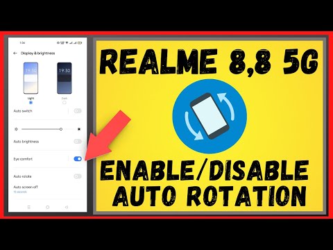 Realme 8,8 5g : Turn on/off Auto Rotate-Landscape Mode in Realme 8 | how to auto rotate Realme