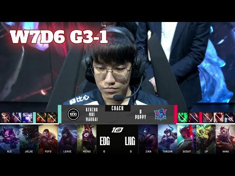 EDG vs LNG - Game 1 | Week 7 Day 6 LPL Spring 2023 | Edward Gaming vs LNG Gaming G1