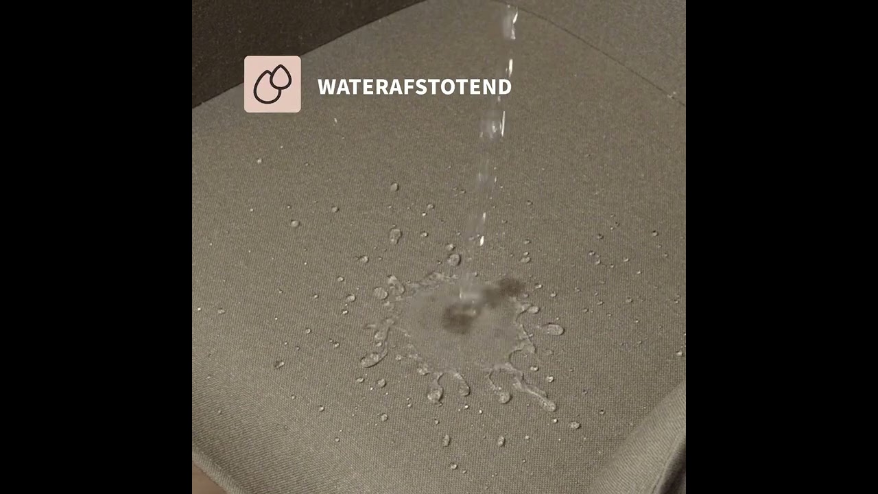 Scandinavische eetkamerstoel Ida draaibaar gerecyclede stof taupe