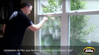 Installation du film pour fenêtre à contrôle de la chaleur (Base adhesive)