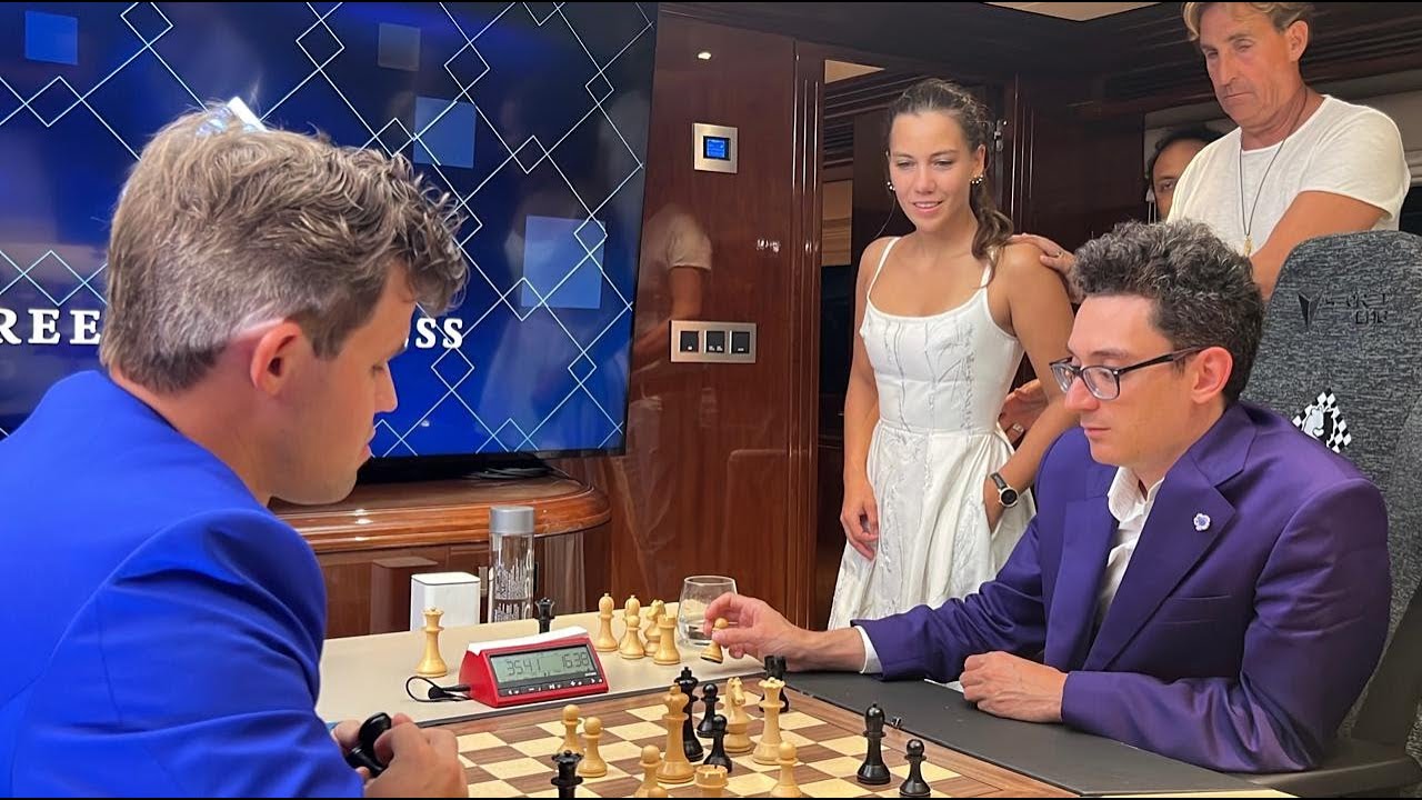 Final Moments | Magnus Carlsen Beats Fabiano Caruana | Freestyle Chess Game One