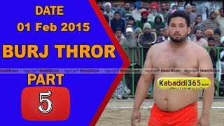 Burj Thror (Bathinda)Kabaddi Tournament 1 Feb 2015 Part 1 by Kabaddi365.com