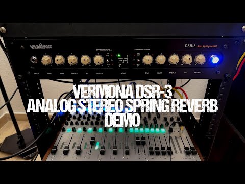 Vermona DSR-3 analog stereo spring reverb demo (HQ audio)