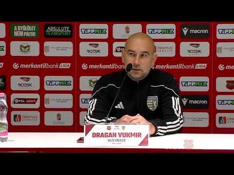 Budapest Honvéd FC - BVSC-Zugló 3-0, Dragan Vukmir sajtótájékoztatója