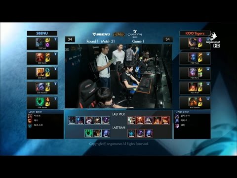 SSB vs KOO Game 1 Highlights - SBENU SONICBOOM vs KOO TIGERS - Week 5 LCK Champions Korea Summer