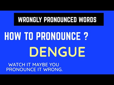 Wrongly Pronounced words | Dengue | How to pronounce | EnglishWithRahul | Pronunciation