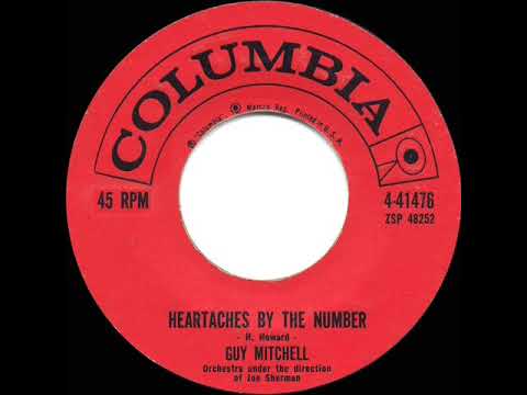 1959 HITS ARCHIVE: Heartaches By The Number - Guy Mitchell (a #1 record--45 single version)