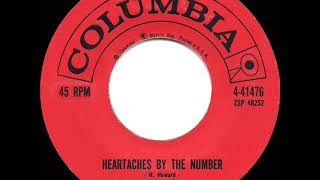 1959 HITS ARCHIVE: Heartaches By The Number - Guy Mitchell (a #1 record--45 single version)