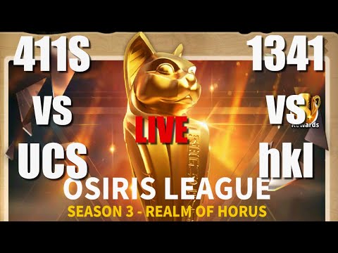 Osiris League 411S vs UCS and 1341 vs hkl - top 32 teams - Rise of Kingdoms