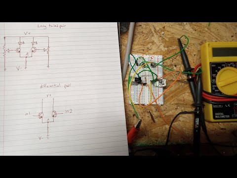long tailed pair differential amplifier