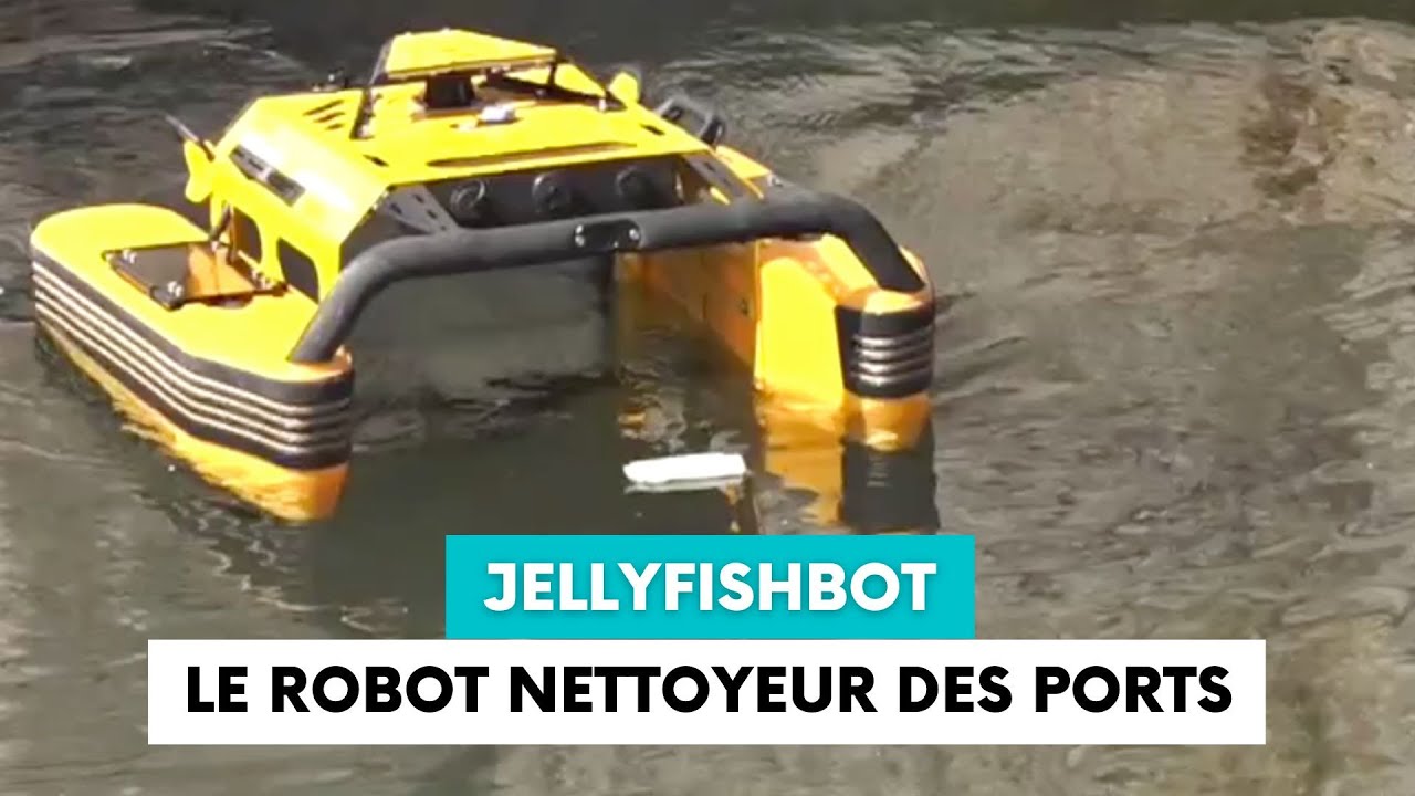 Jellyfishbot, le robot nettoyeur des ports, revient avec des nouveautés