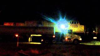 preview picture of video 'Union Pacific Ballast Train idling at Cabazon - 3/6/11'