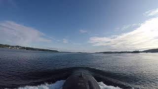 A view from the bridge of the USS Pittsburgh SSN-720