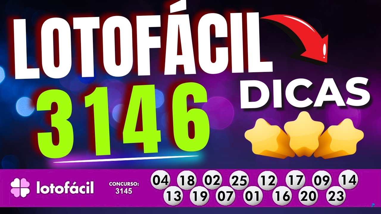Dicas Lotofacil 3146 | Analise 3145