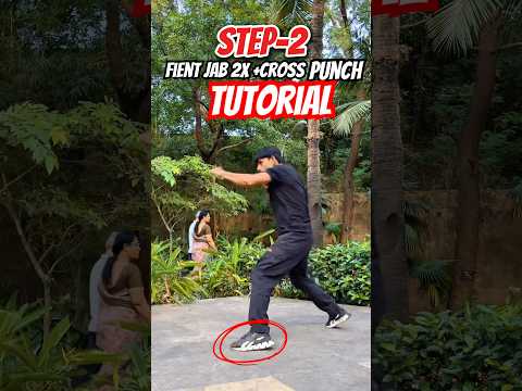 Mma Fient jab 2x +cross punch tutorial 🥋💥#boxing #mma #trending #viral #ufc #shorts #fight #basic