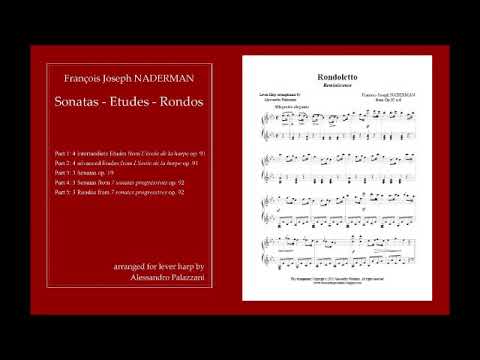 Naderman: 3 Rondos from op.92 arranged for lever harp