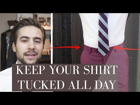 The SECRET to Keeping Your Shirt Tucked ALL Day | How To Tuck In A Shirt