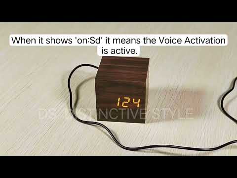 How to set DS. DISTINCTIVE STYLE LED Alarm Clock Wooden Digital Alarm Clock