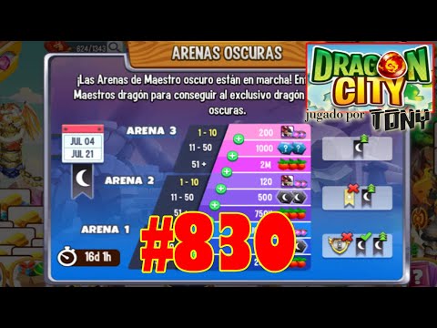 Dragon City "Capítulo 830 - Arenas de la Noche más oscura" por Tony