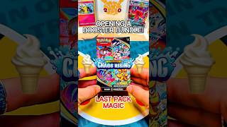 Pokémon CHAOS RISING Booster Bundle OPENING 🔥 LAST PACK 🪄#pokemon #pokemoncards #pokemontcg #asmr