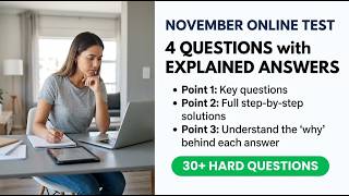 November Online Test: 4 Questions With Explained Answers For Your Ulti