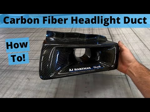 Making a Carbon Fiber Headlight Duct