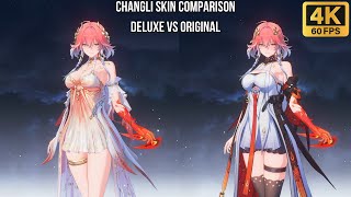 Wuthering Waves - Changli Skin Comparison | Deluxe vs Original (Side-by-Side, 4K 60 FPS)