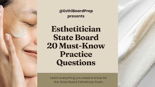Esthetician State Board Prep Exam
