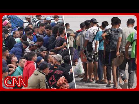 CNN goes inside Spanish city overwhelmed by thousands of migrants