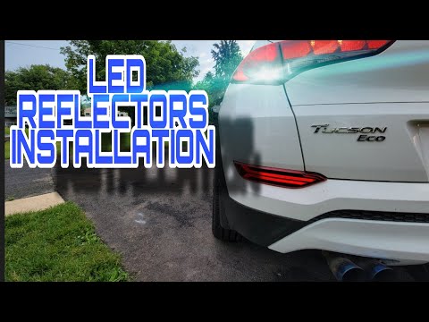 #huyndai #tucson 2017 HYUNDAI TUCSON LED REFLECTORS INSTALLATION!!!