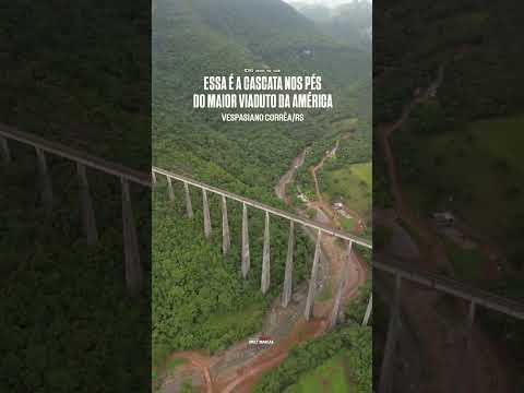 A CASCATA nos pés do Viaduto 13, em Vespasiano Corrêa