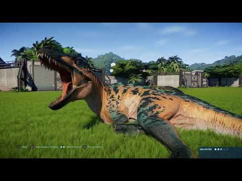 Jurassic World Evolution: Acrocanthosaurus overview and skins
