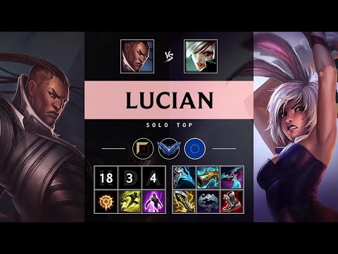 Lucian Top vs Riven - EUW Diamond Patch 25.12