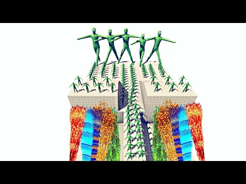 100x ZOMBIE + 5x GIANTS vs 3x EVERY GOD - Totally Accurate Battle Simulator TABS