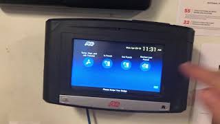 Using the IN and OUT Buttons on the ADP time clock