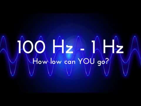 Bass Test | How low can YOU go? | 100 Hz - 1 Hz frequency sweep