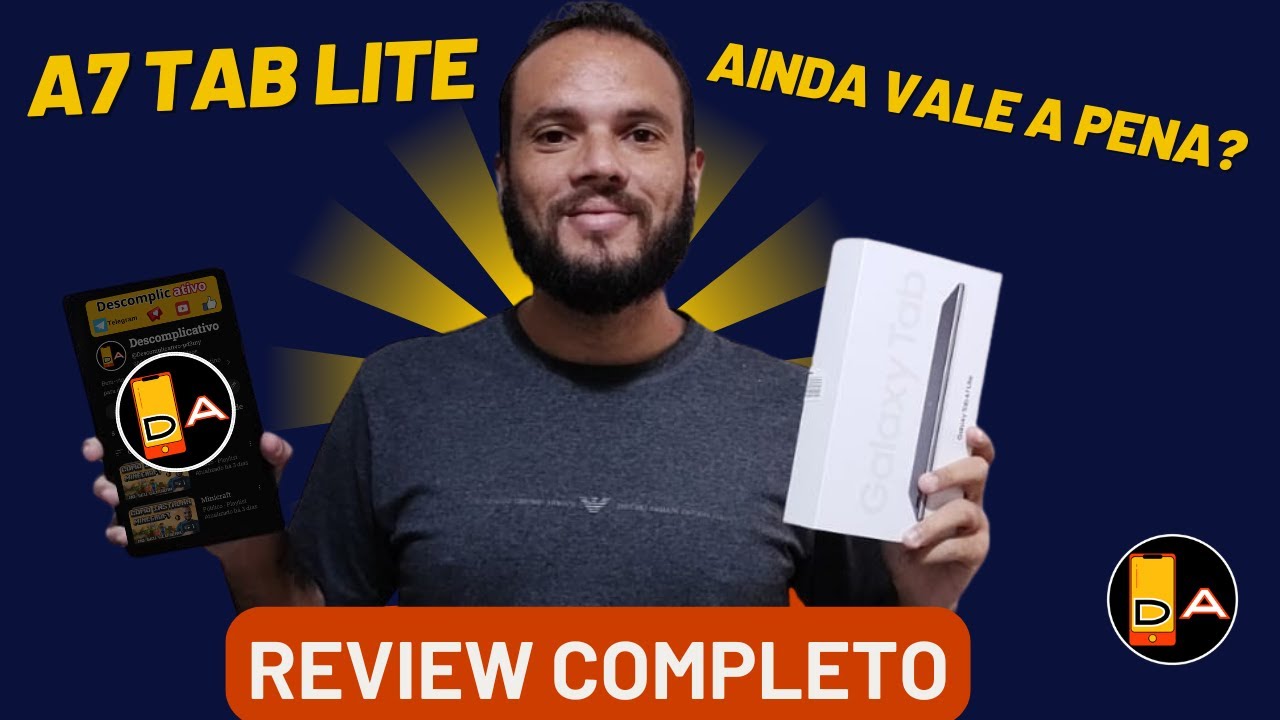 Miniatura da avaliação em vídeo de Tablet Samsung Galaxy Tab A7 Lite 32GB 4G SM-T225