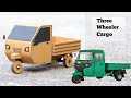 How To Make Remote C Three Wheeler Cargo Mini Cargo Pickup Bajaj Three Wheeler