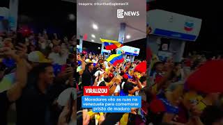 Venezuelanos vão as ruas comemorar a prisão de Maduro. #donaldtrump #nicolasmaduro #venezuela #eua