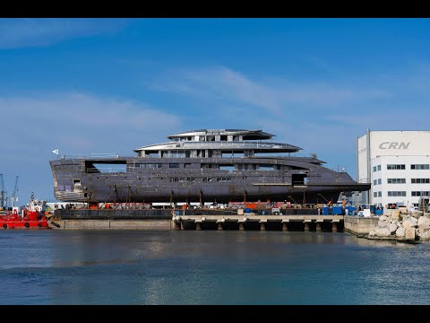 Luxury SuperYachts - CRN 67m M/Y 143-Project Maranello, the relocation to Ancona - Ferretti Group