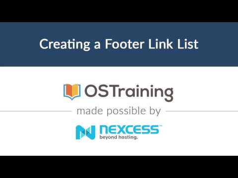 Magento 2 Beginner Class Lesson 22 Creating a Footer Link List