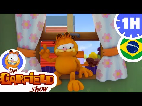 GARFIELD VAI AO PARQUE! 🎢😺 AS AVENTURAS DE GARFIELD E SEUS AMIGOS 🍿✨