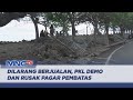 Tidak Boleh Berjualan Di Pantai Wanawatu Para PKL Blokade Jalan Dan Rusak Pagar Pembatas LIP 26 12