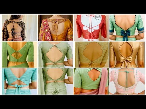 25 Latest Blouse Back Neck Designs 2025 | Latest blouse design | Maitri Boutique