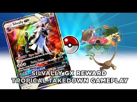 PTCGO - Getting that Silvally GX using Tropical Takedown Alolan Theme Deck