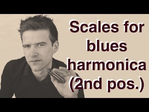 Scales for blues harmonica (2nd position)