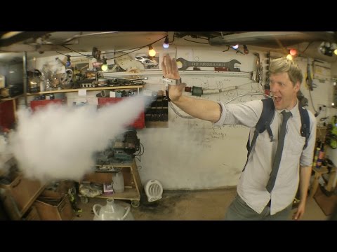 DIY X-Men Ice Man- Palm Mounted Liquid Nitrogen Blasters Video