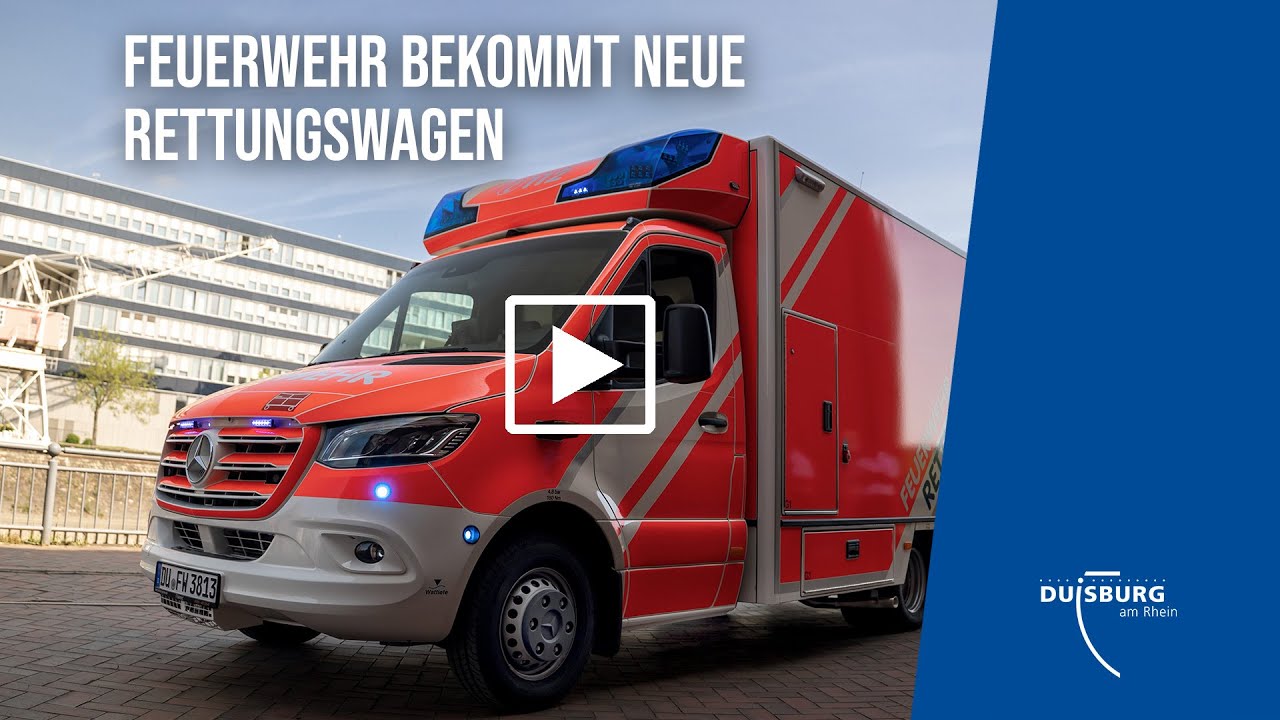 Feuerwehr Duisburg bekommt neue Rettungswagen