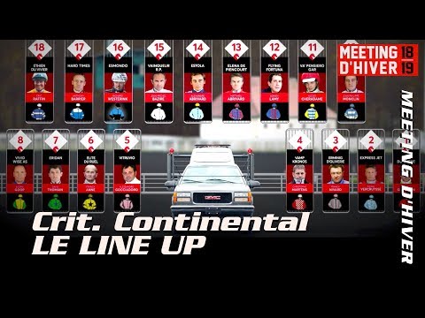 MEETING HIVER 2018 LINEUP CRITERIUM CONTINENTAL